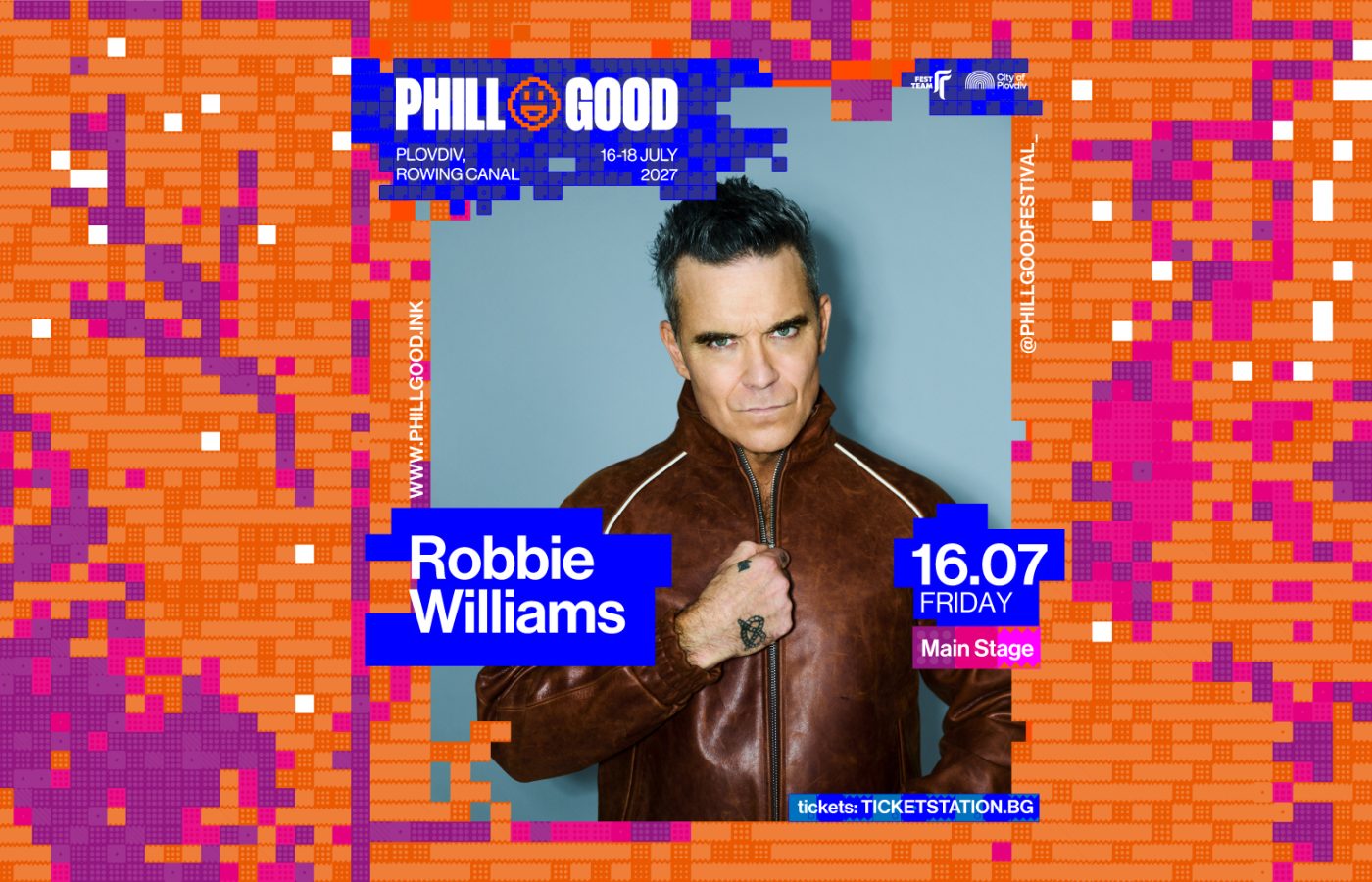 Роби Уилямс е първият хедлайнер на PHILLGOOD 2027!